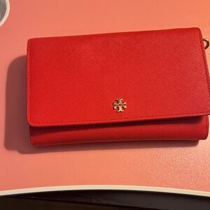 Tory Burch Vibrant Red Clutch